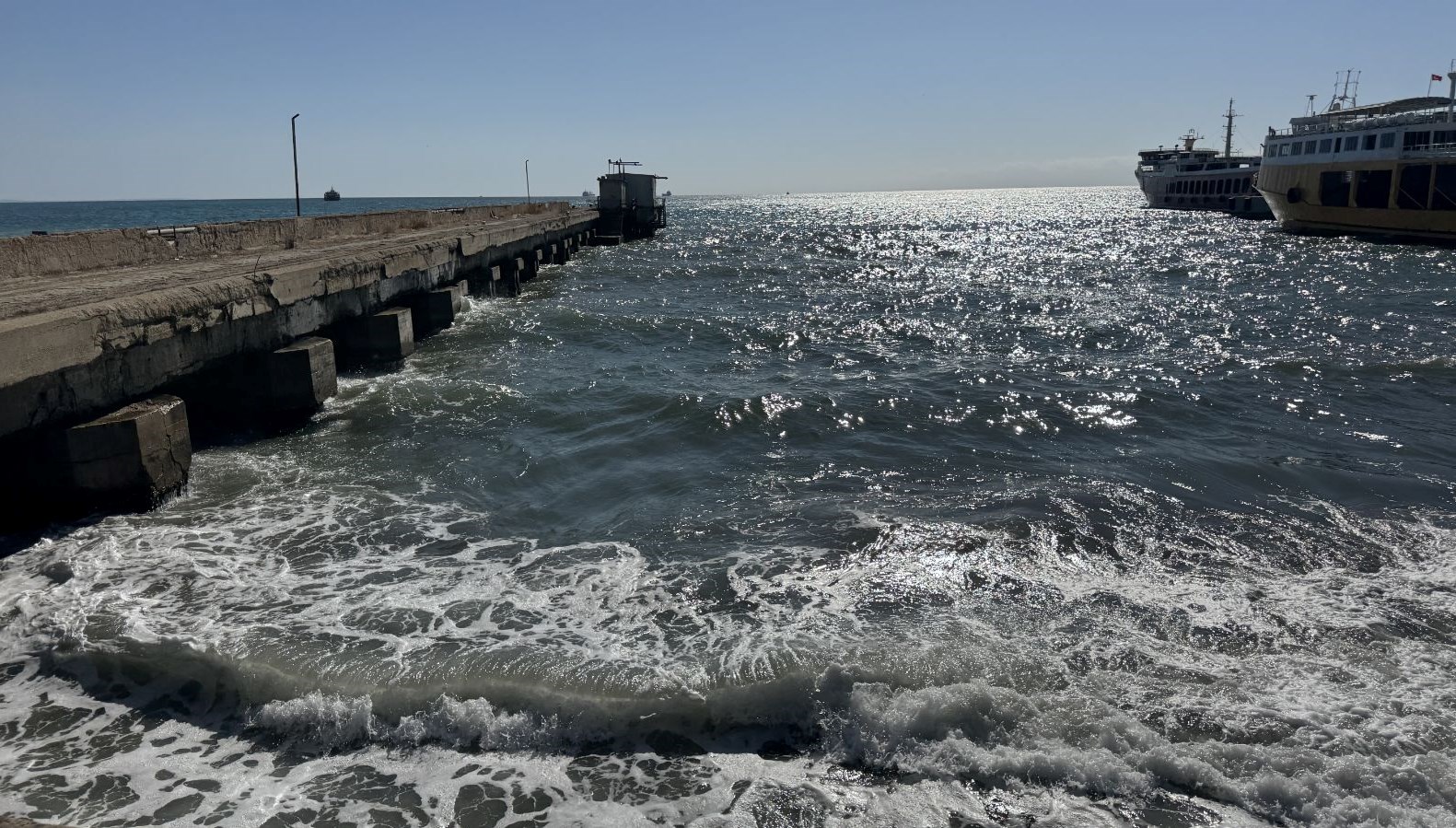 Tekirdağ’da deniz ulaşımında poyraz engeli