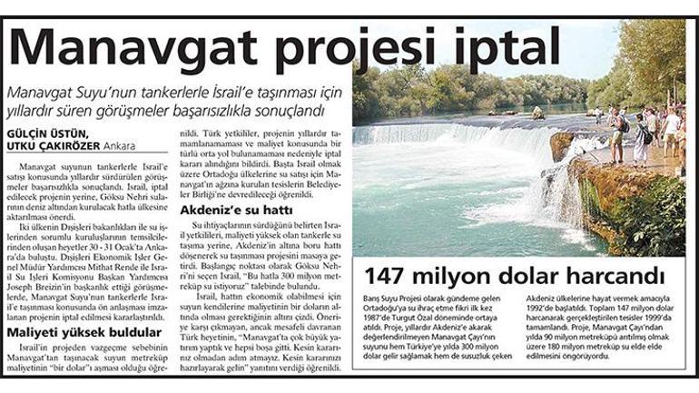 Su taşıma projeleri ve geleceği